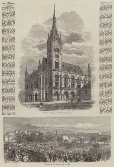 El nuevo ayuntamiento y parques en Preston de Sir John Charles Robinson